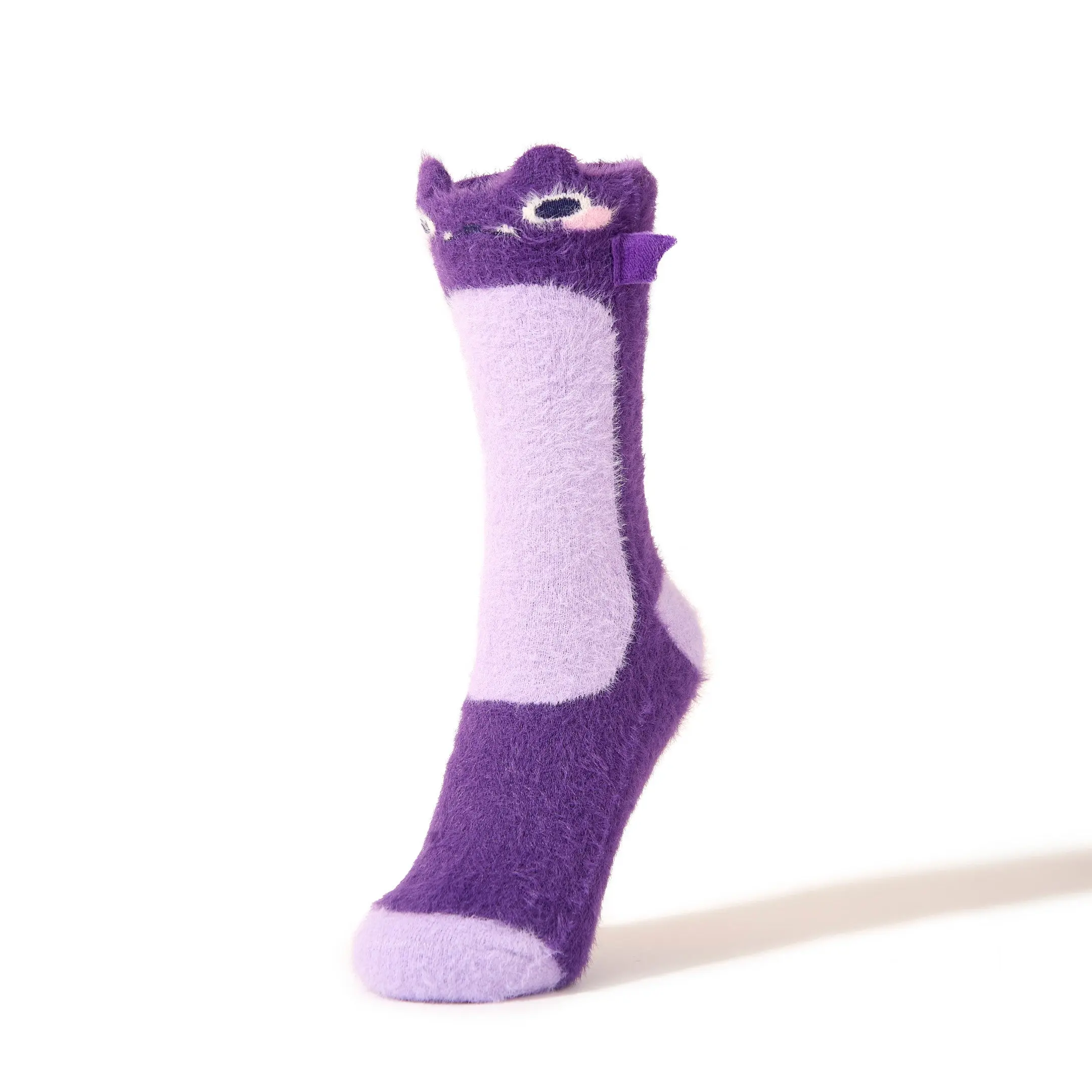 Taro the Bat Fuzzy Socks - Image 3